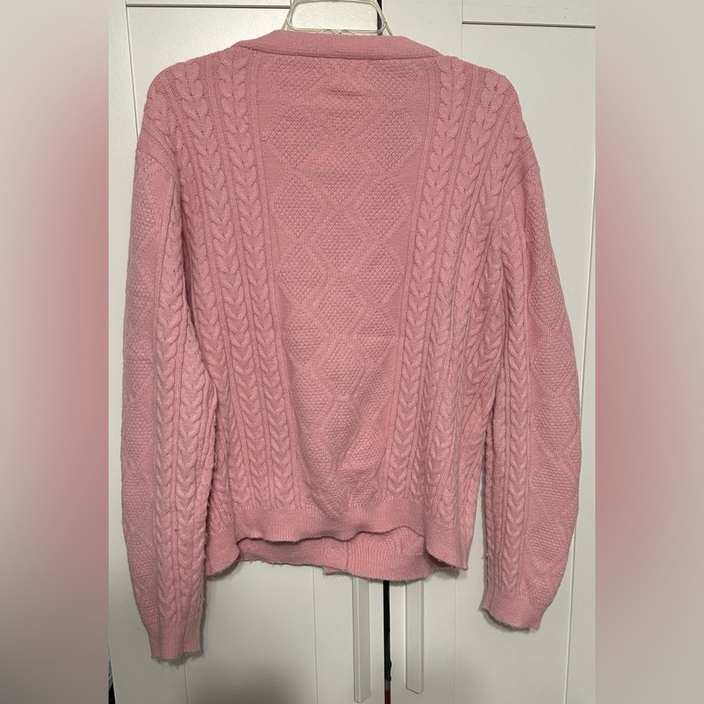 Grace Pink Gingerbread Appliqué Cardigan Sweater - Picture 2 of 6